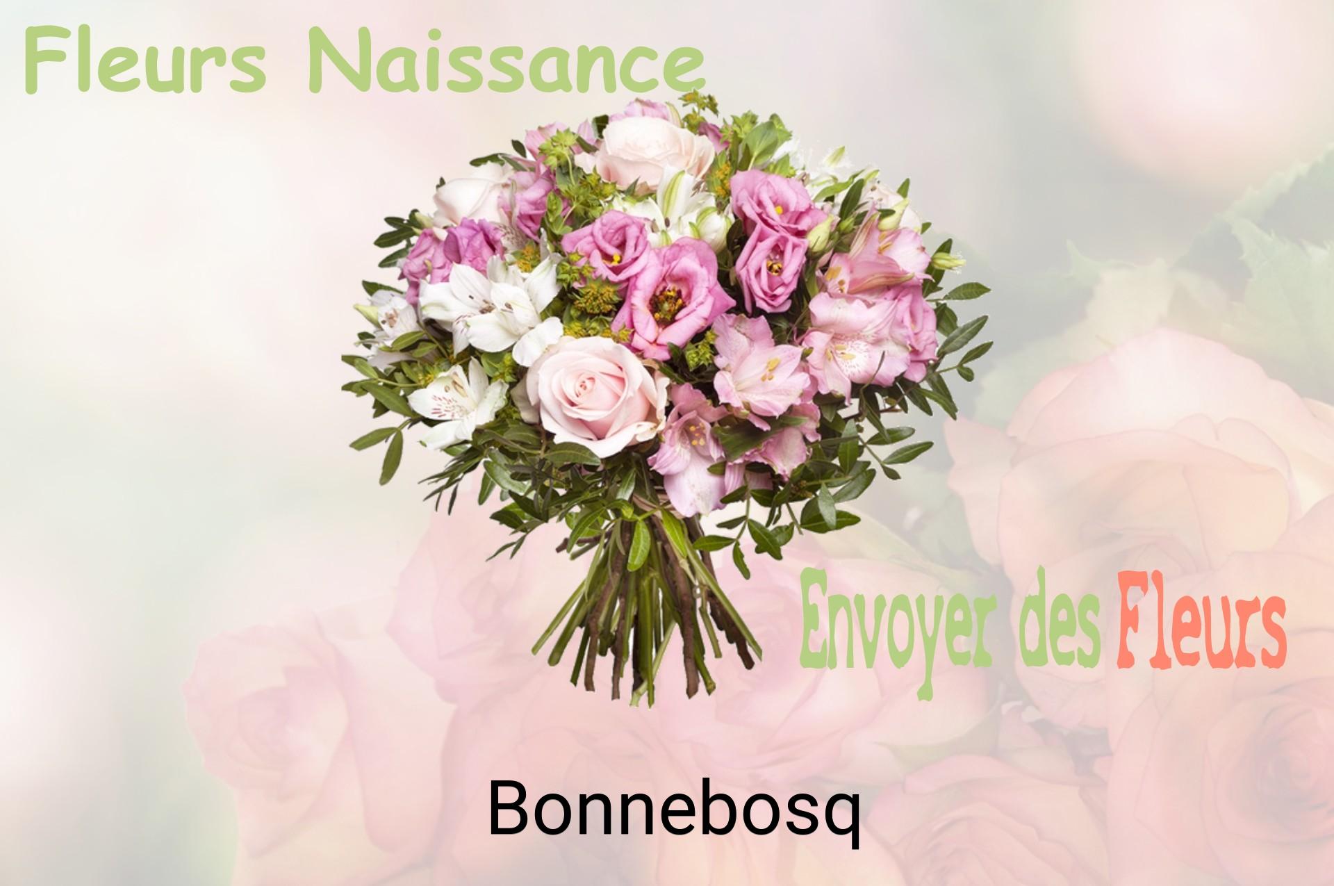 Bouquet de fleurs de naissance livré à Bonnebosq